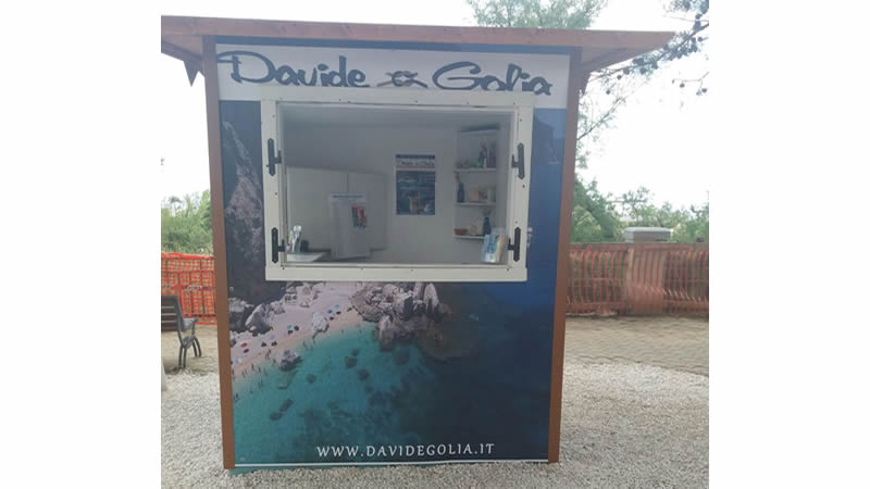 the Davide and Golia ticket office at Sos Alinos